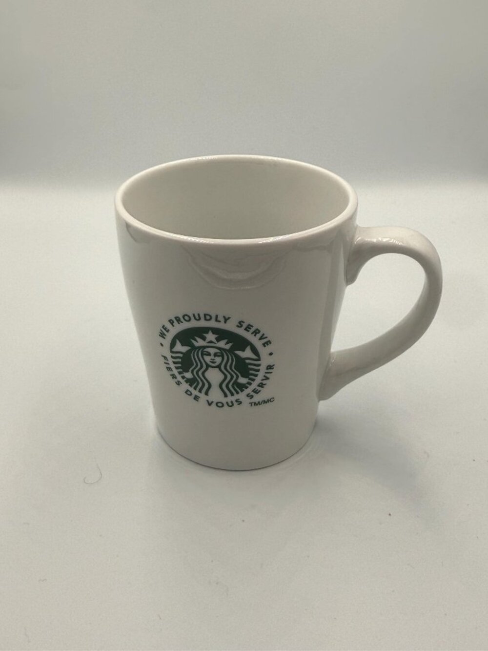 Starbucks Siren Canadian Bilingual 'We Proudly Serve'  Mug